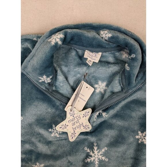 COZE BY PINK ROSE - WOMEN'S SOFT FLEECE 1/4 ZIP PULLOVER SWEATER - SIZE XS - Picture 7 of 9